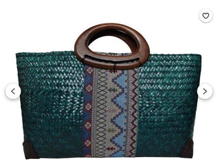 9 x 6" bag with fabric pattern