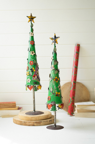 Recycled Iron Christmas Trees