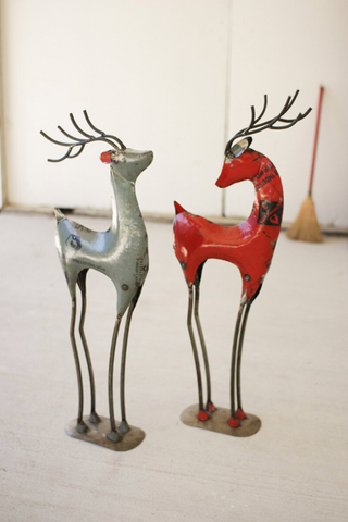 Recycled Iron Reindeer