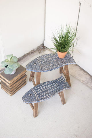 Wooden Fish Stools